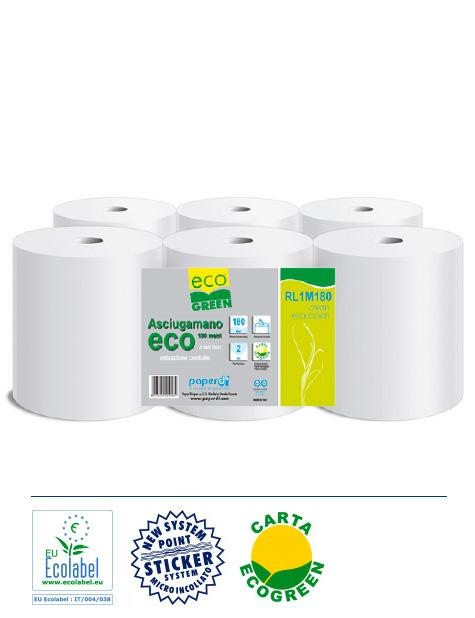 ASCIUGAMANO 2v.ECOGREEN 180 mt a spirale